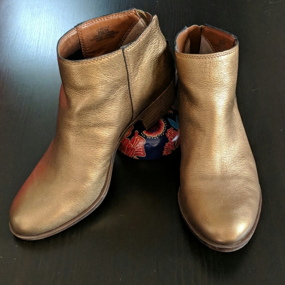 Soft Gold Lucky Brand Bootie